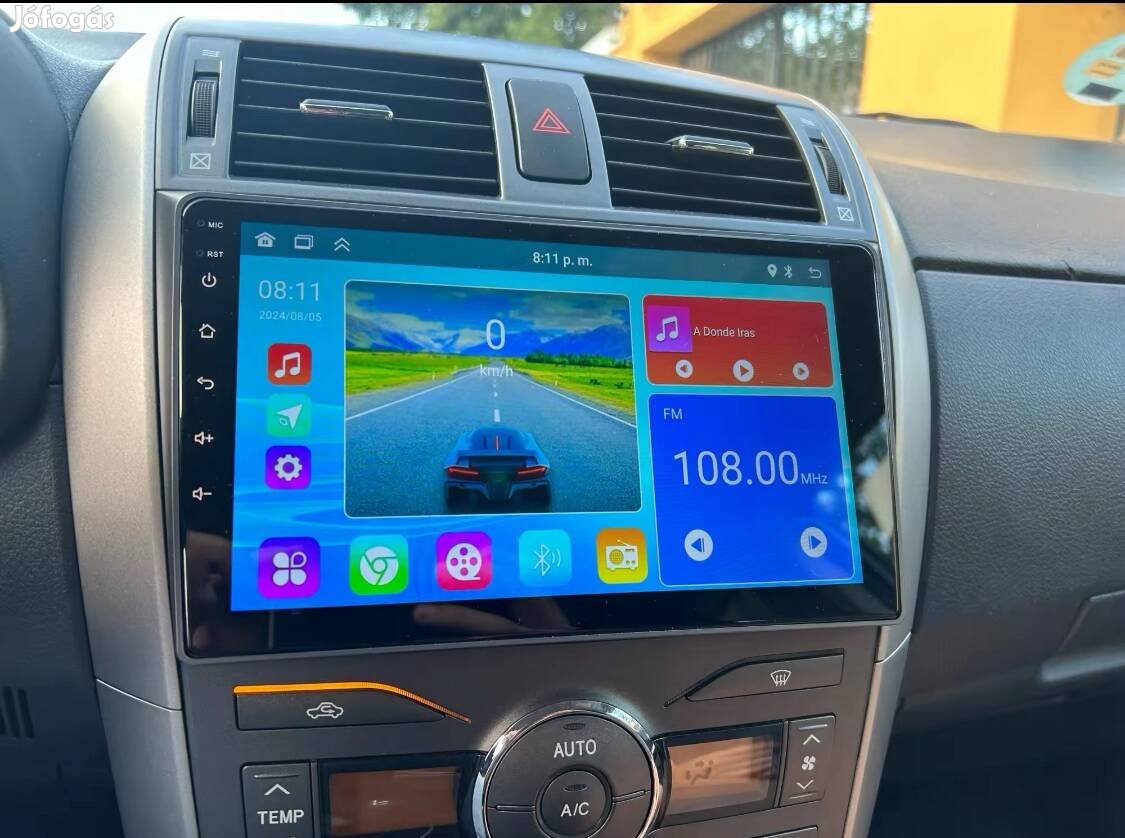 Új Toyota Corolla android autó rádió multimédia fejegység GPS Hifi