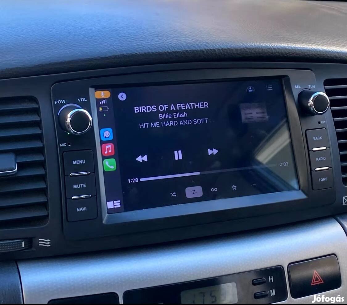 Új Toyota Corolla e120 android autó multimédia fejegység rádió hifi