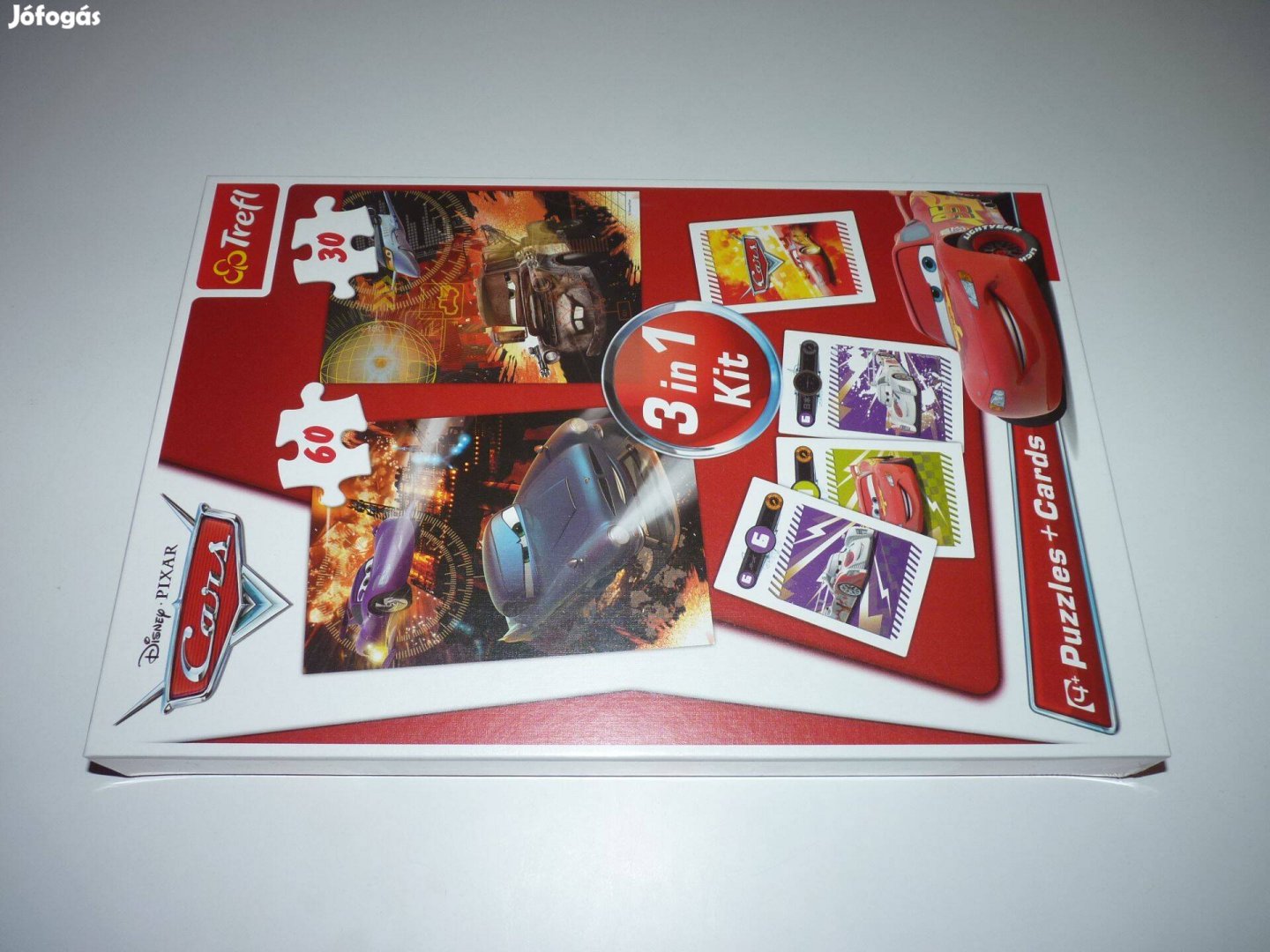 Új Trefl Disney Verdák 3 in 1 - kirakók + kártya Cars kirakó puzzle