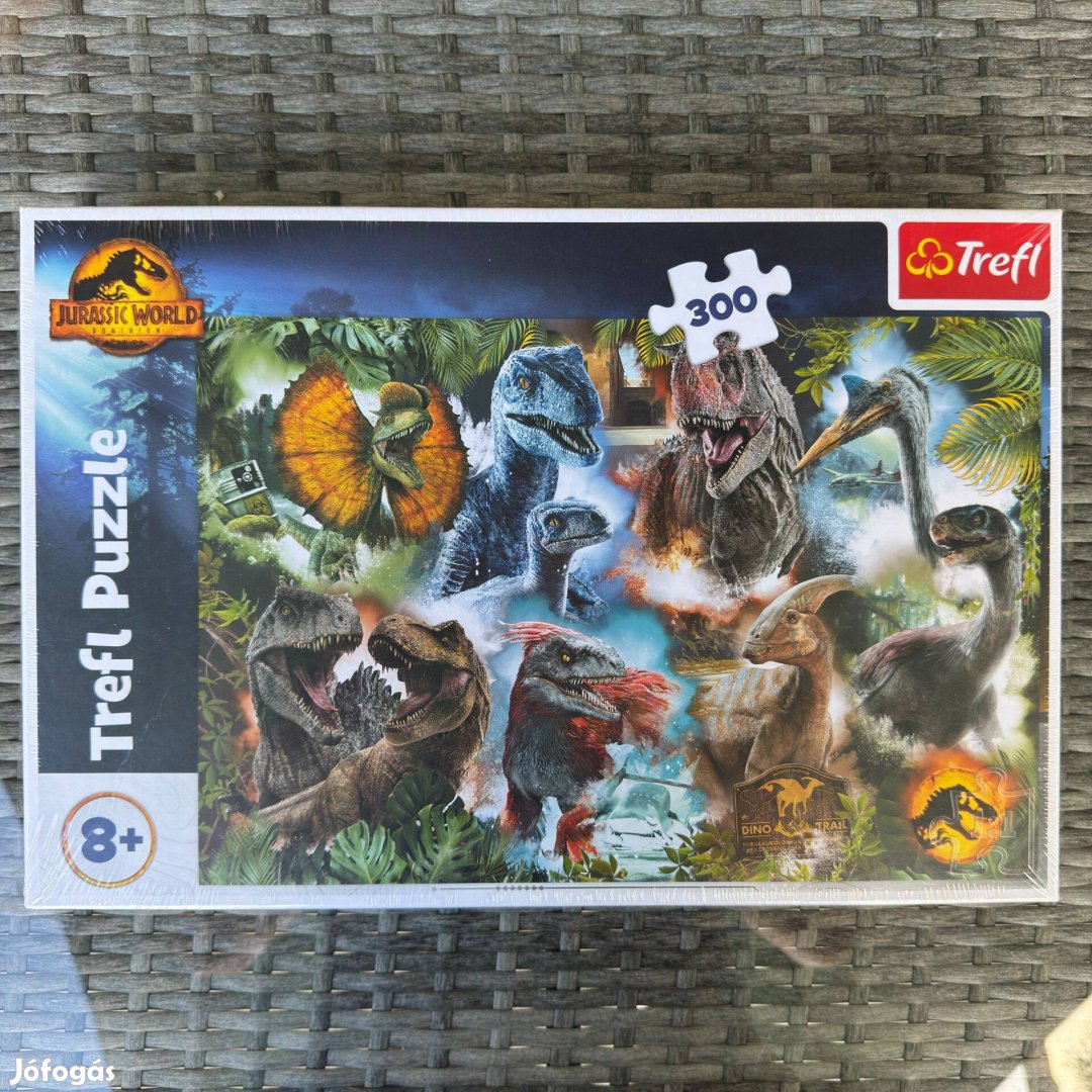 Új Trefl Jurassic World 300 db-os (23013) Puzzle Kirakó