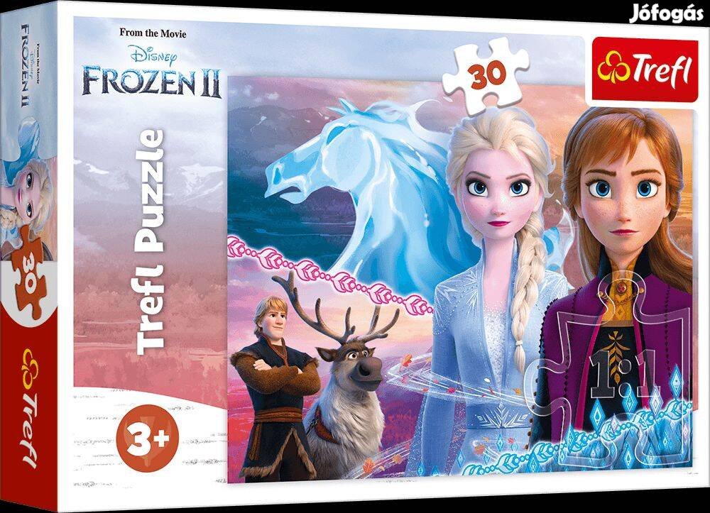 Új Trefl - Jégvarázs 2 - A bátor nővérek 30 db-os kirakó Frozen puzzle