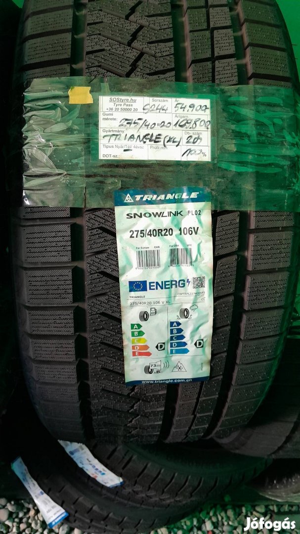 Új Triangle 275/40R20 téli gumiabroncsok 