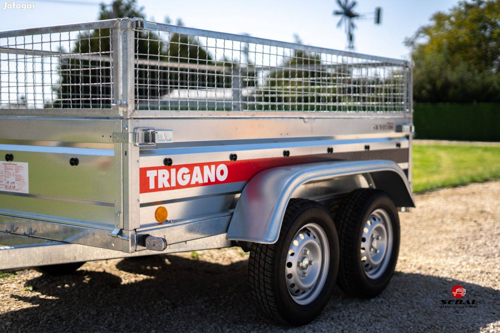 Új Trigano 2P233 rácsos utánfutó rendszámmal csak 704.900 Forint
