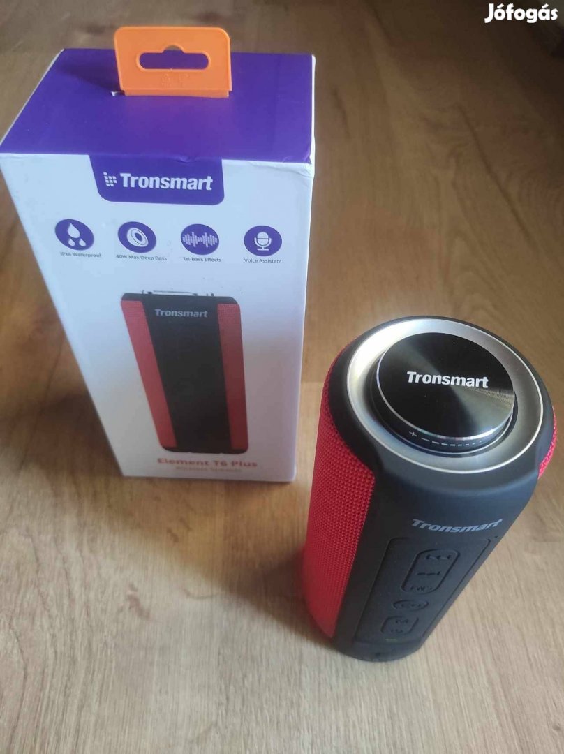 Új Tronsmart T6 Plus Bluetooth hangszóró. 20 óra lejátszás!