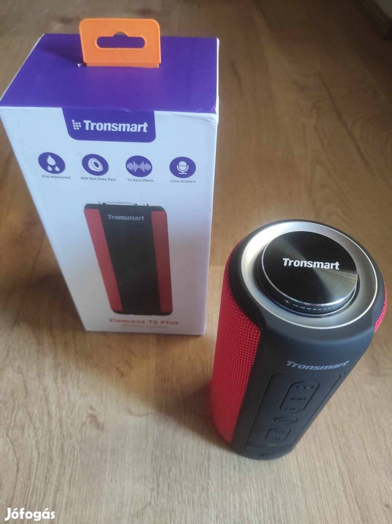 Új Tronsmart T6 Plus Bluetooth hangszóró. 20 óra lejátszás!