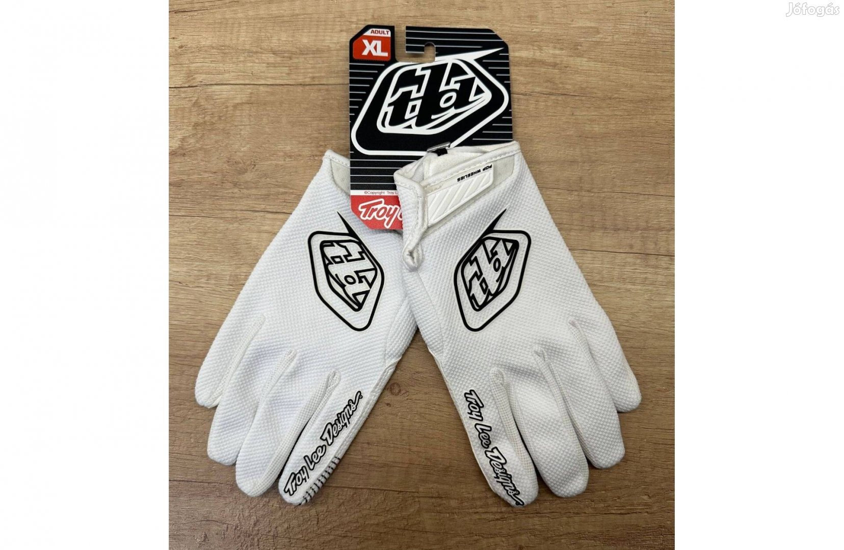 Új Troy Lee Designs Air fehér enduro, mx, cross kesztyű (XL)