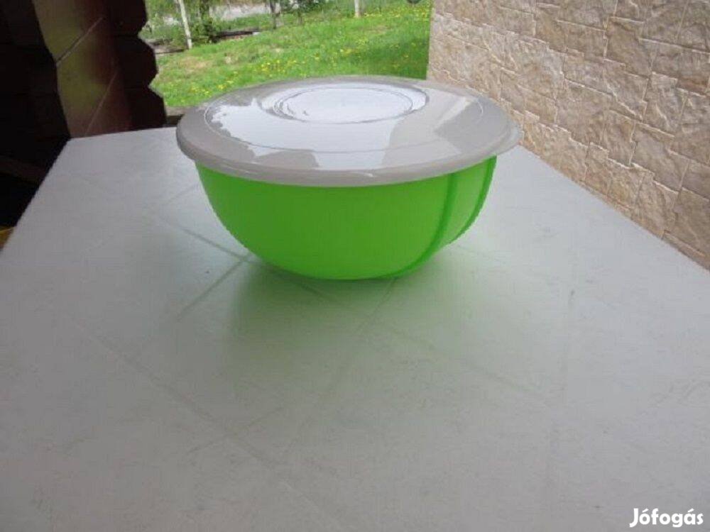 Új Tupperware Duplafalú kelesztő tál 3 L neonzöld színben Utolsó db!