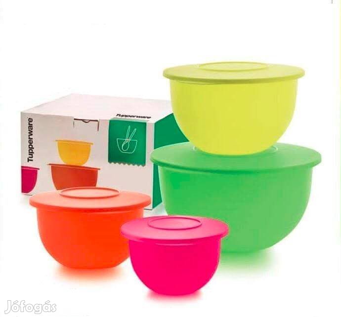 Új Tupperware Káprázatos Új hullám Tál szett neon akciósan eladó