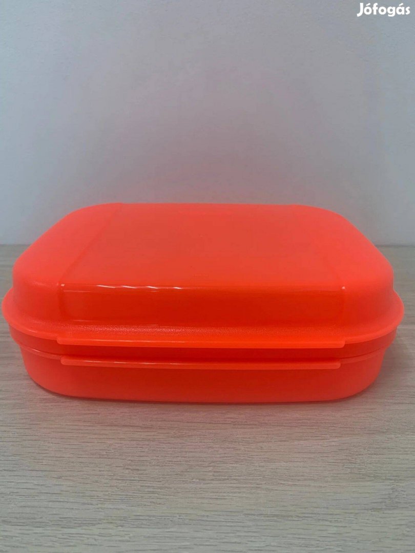 Új Tupperware Lapos csemegéző tároló 1,1 L neonnaracs vagy kék