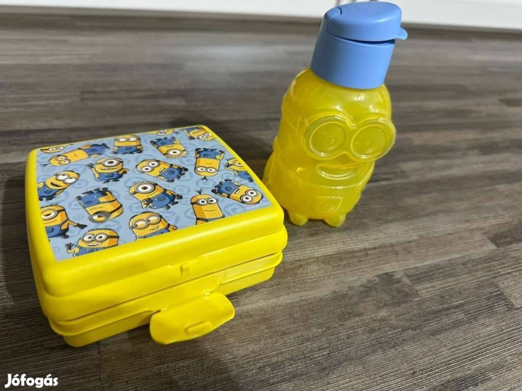 Új Tupperware Minion Öko Palack 350 ml + Szendvicses