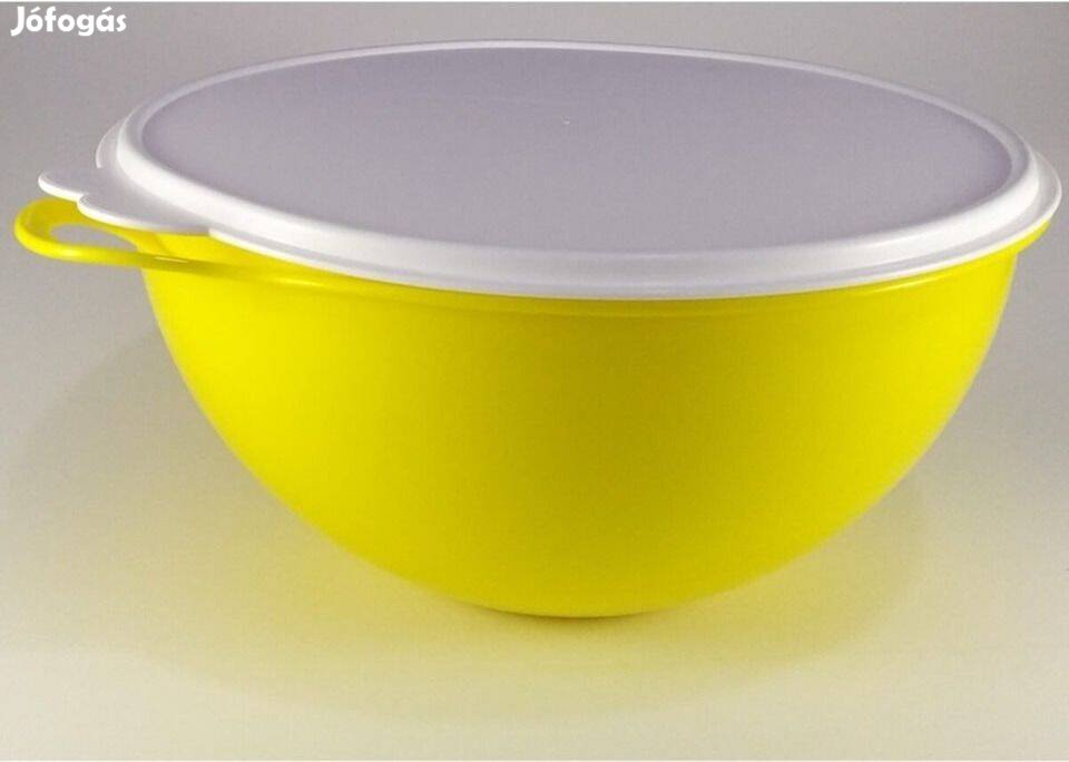 Új Tupperware Retró Óriás Füles Kelesztő Tál 7,8 L sárga