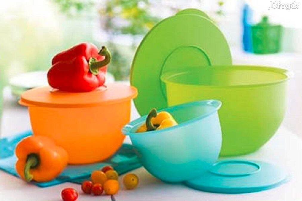 Új Tupperware Retro Új hullám Tál Szett szűrőbetéttel + Ajándék akció