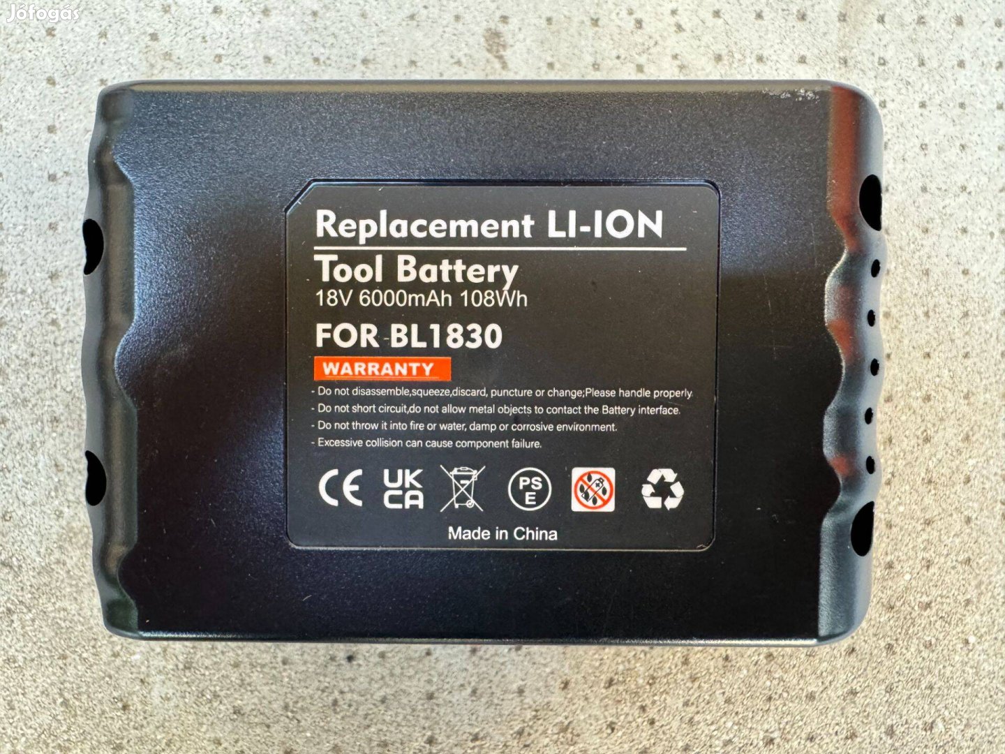 Új Utángyártott Makita BL1830 Akkumulátor Akku 18V 6.0Ah 108Wh 6000mAh