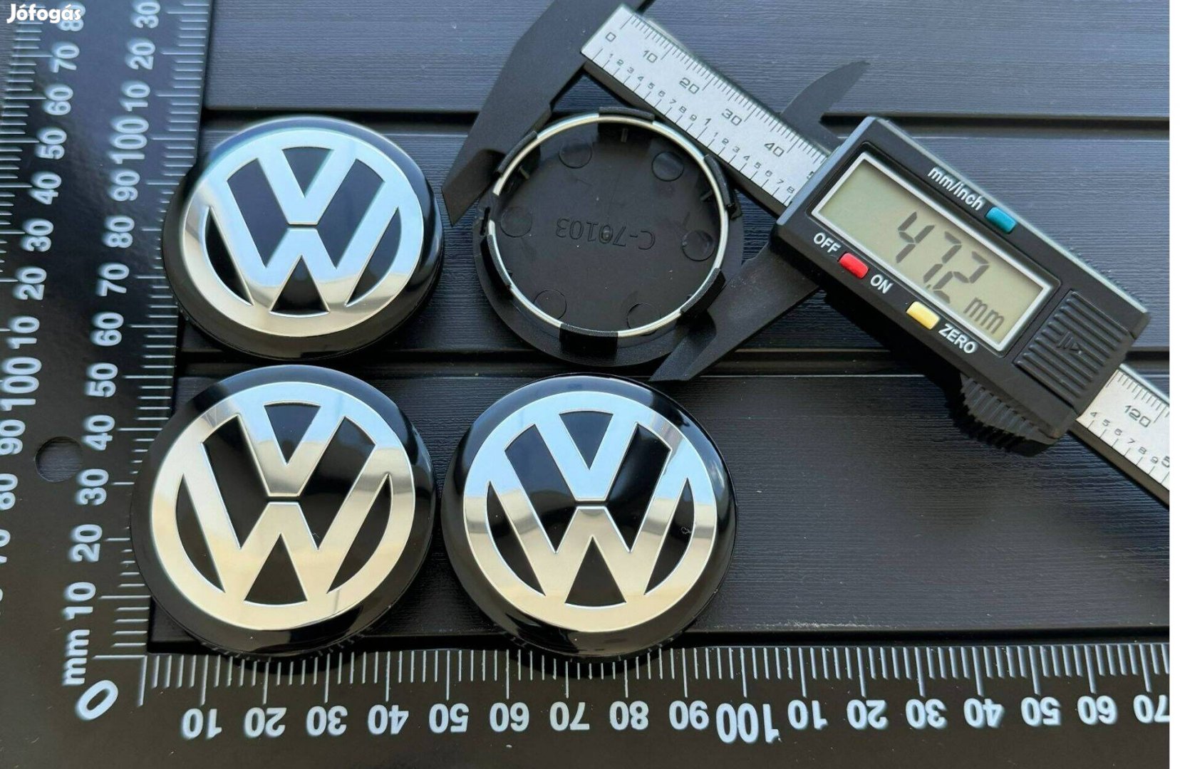 Új VW Volkswagen 50mm Felni Alufelni Kupak Közép Felnikupak Embléma