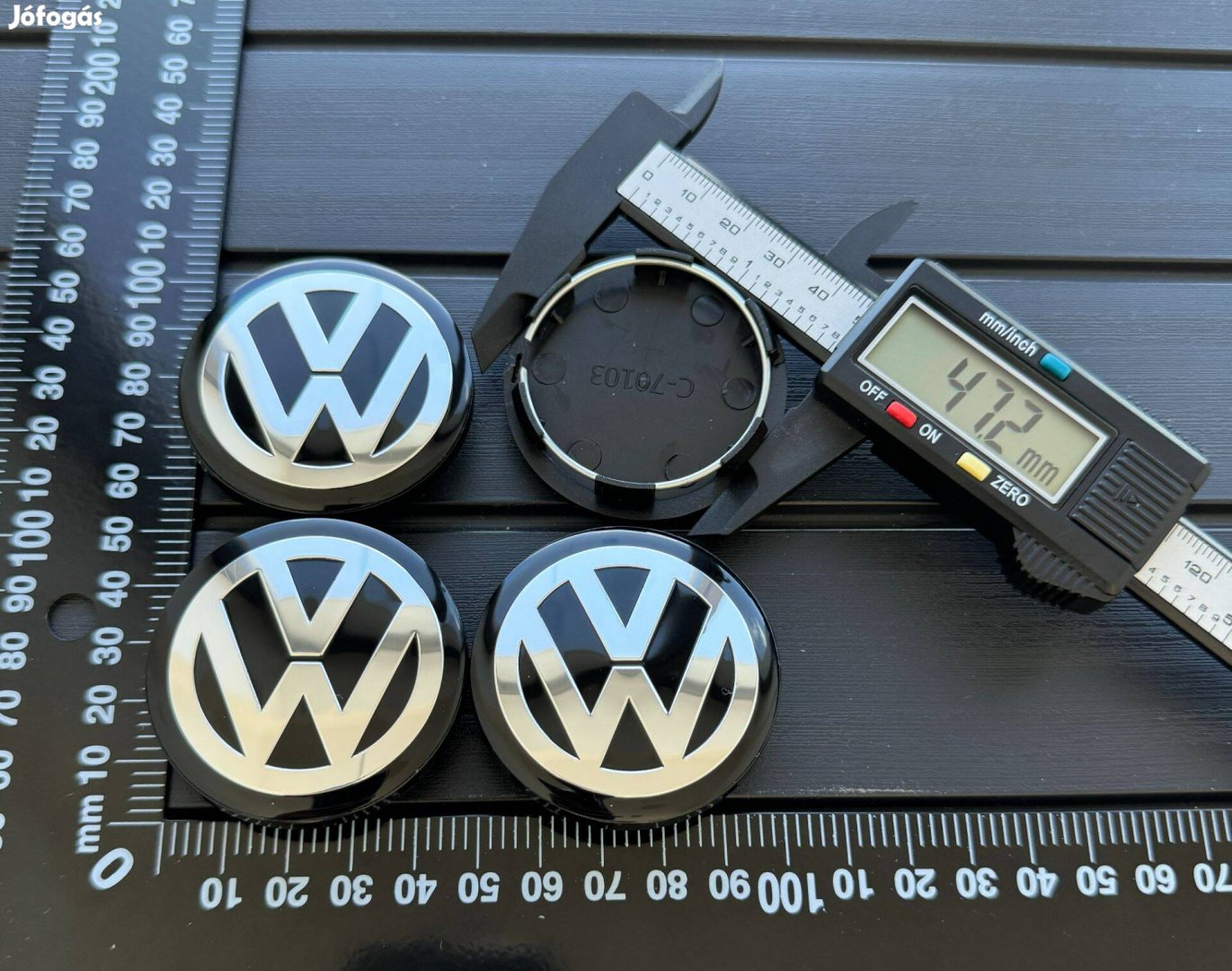 Új VW Volkswagen 50mm Felni Alufelni Kupak Közép Felnikupak Embléma x