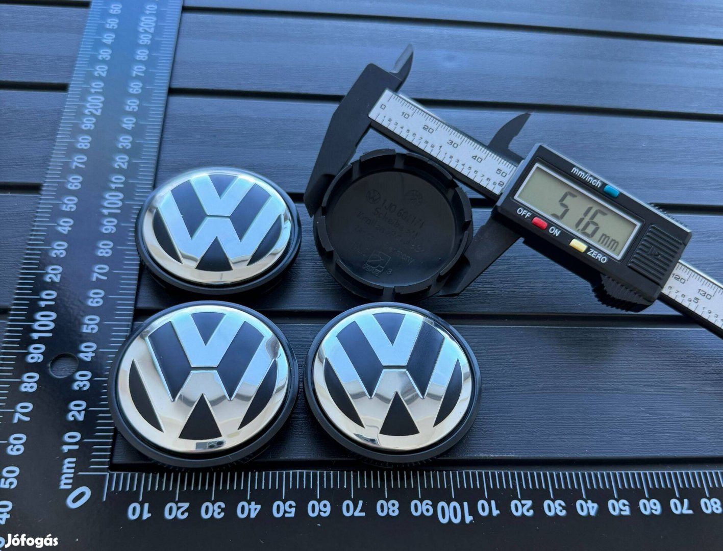 Új VW Volkswagen 56mm Felni Alufelni Kupak Felnikupak 1J0601171