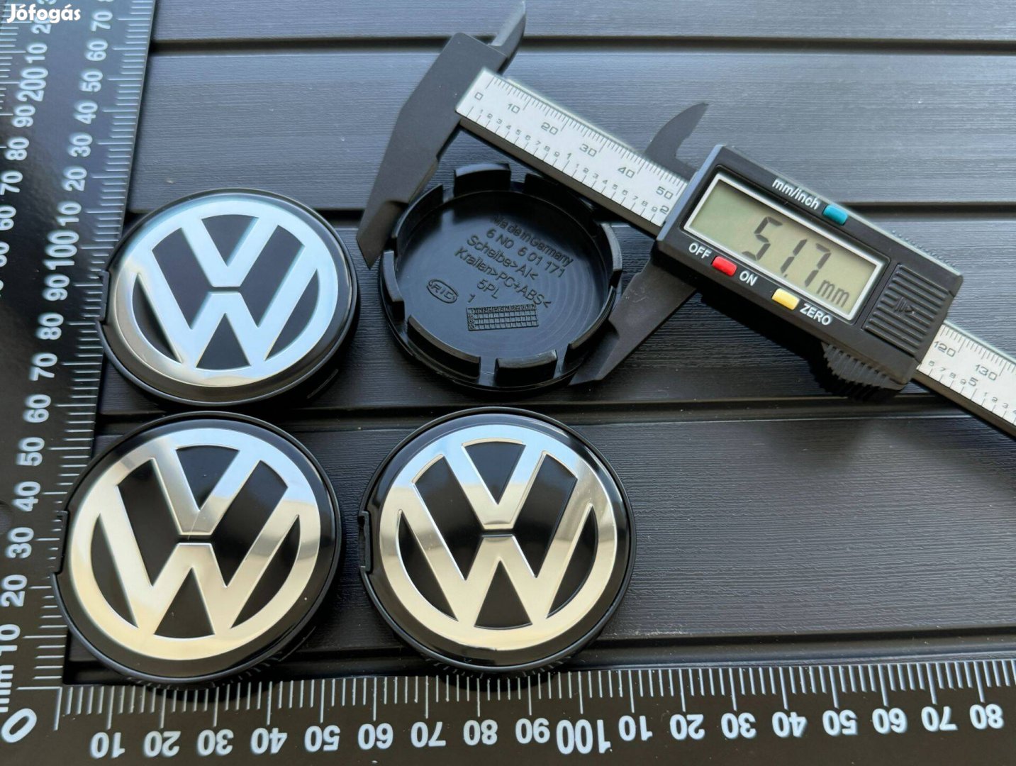Új VW Volkswagen 56mm Felni Alufelni Kupak Felnikupak 6N0601171