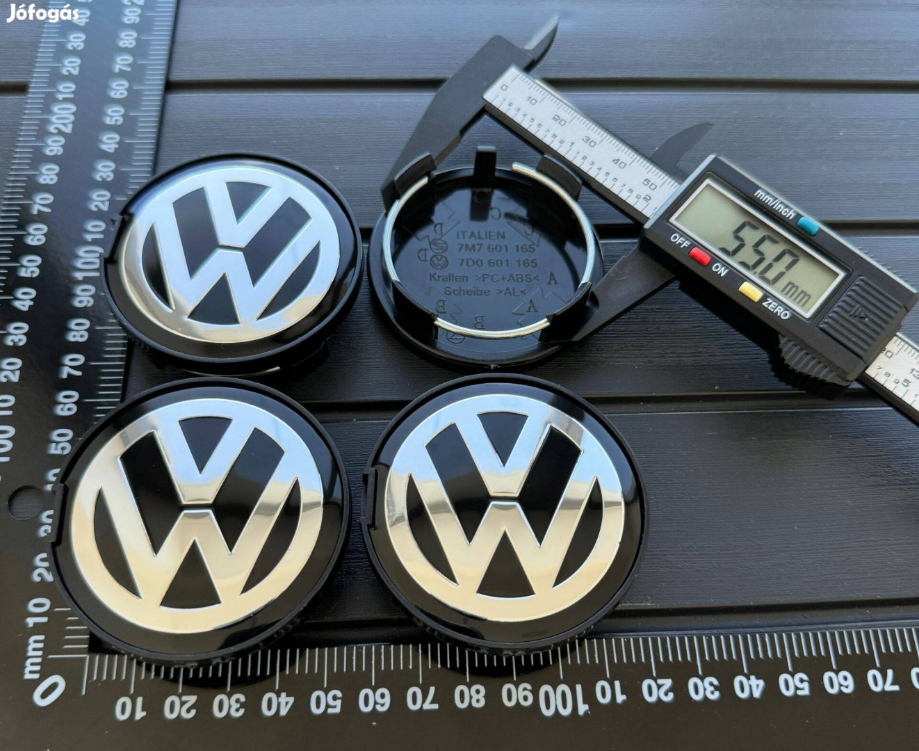 Új VW Volkswagen 63mm Felni Alufelni Kupak Közép Felnikupak 7D0601165