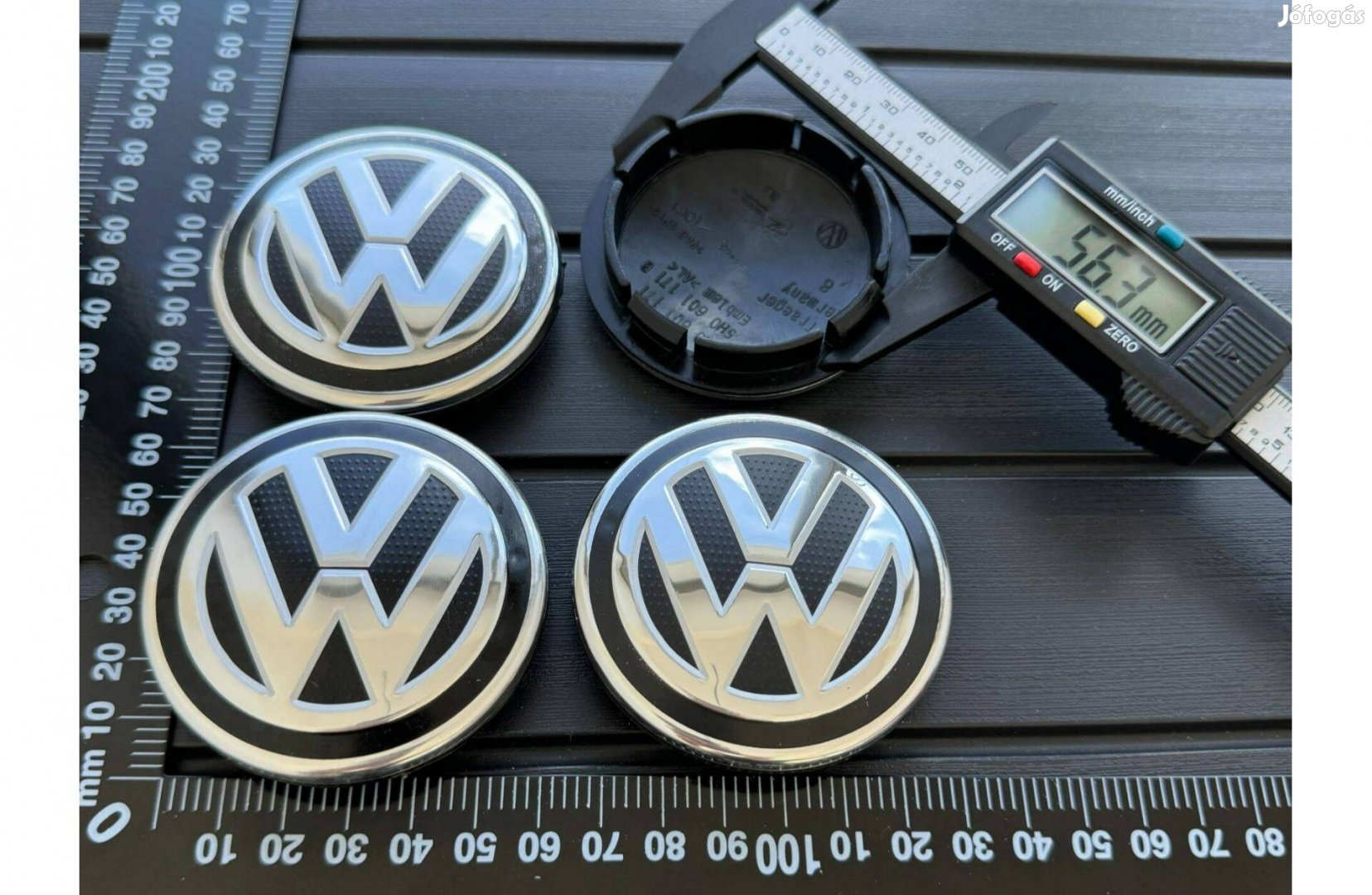 Új VW Volkswagen 65mm 5G0601171 Felni Alufelni Kupak Közép Felnikupak