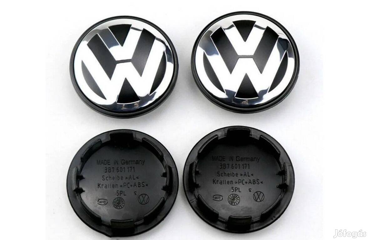 Új VW Volkswagen 65mm Felni Alufelni Közép Kupak Felnikupak 3B7601171