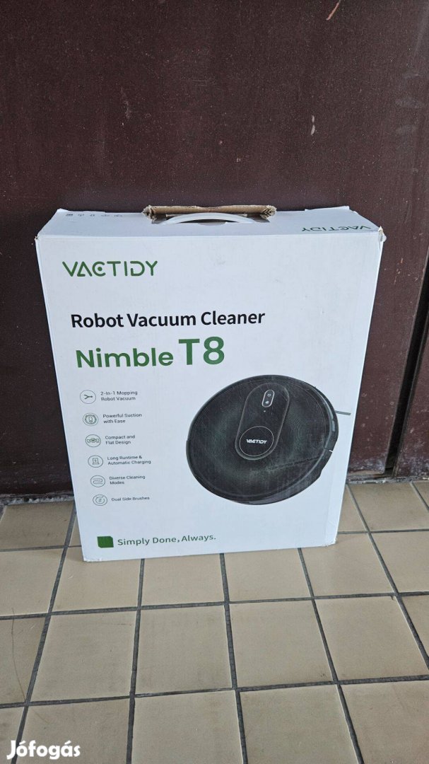 Új Vactidy Nimble T8 robotporszívó