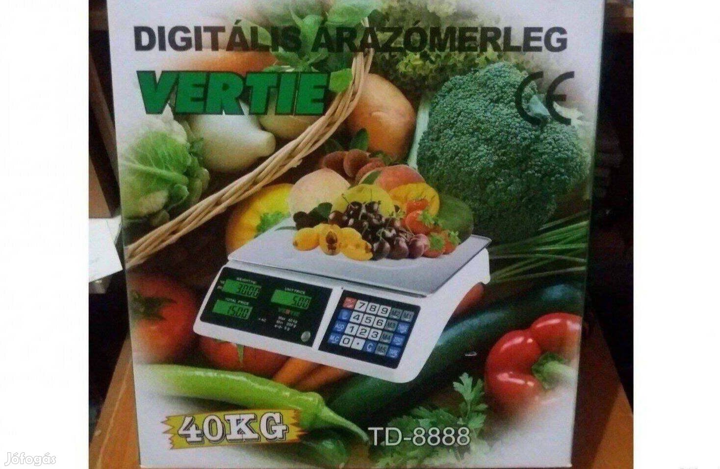 Új Vertie Digitális árazómérleg 40kg Árszorzós