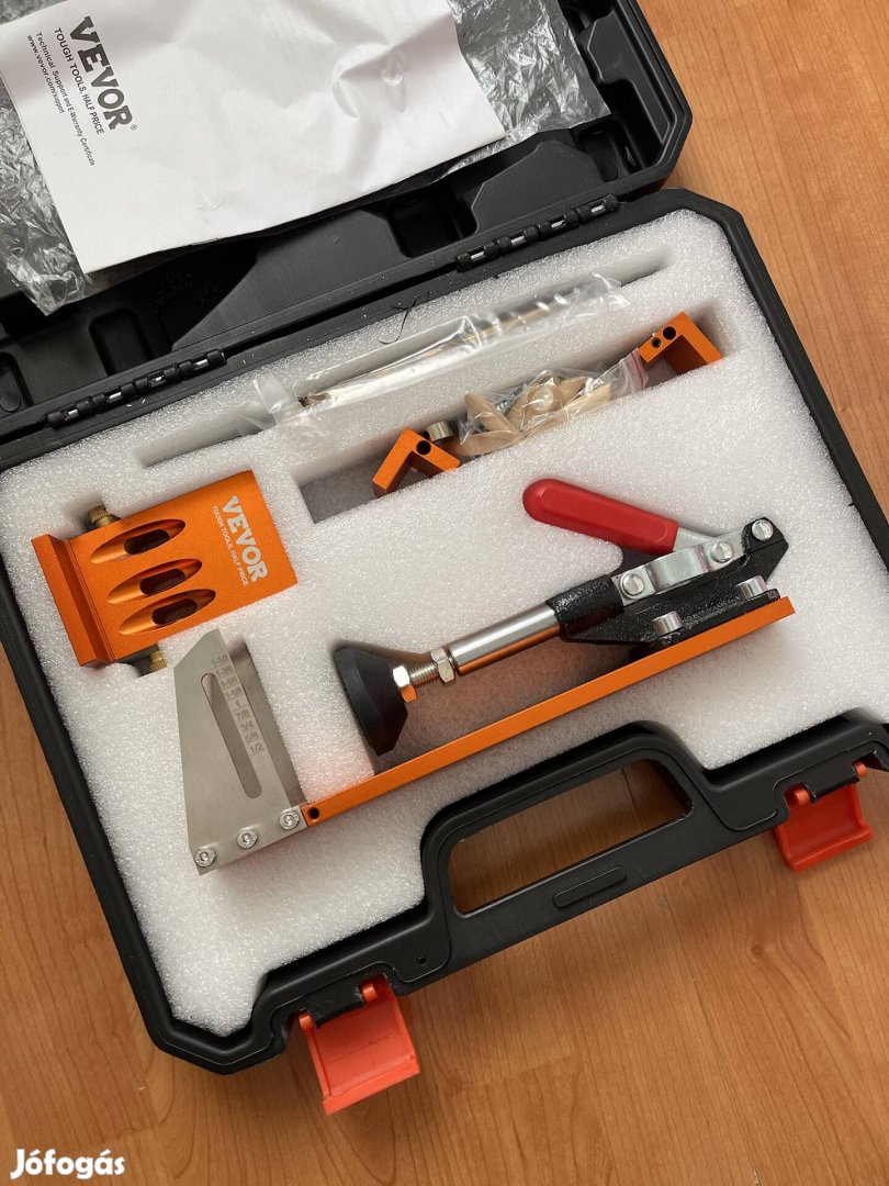 Új Vevor Pocket Hole Jig Kit Zseblyuk készítő készlet kofferben