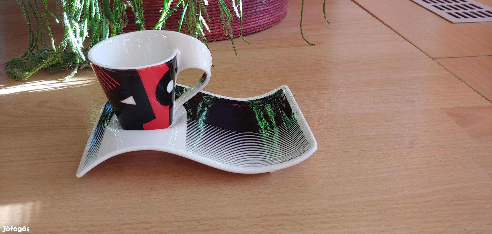 Új Villeroy & Boch prémium porcelán New Wave eszpresszó csésze + csész