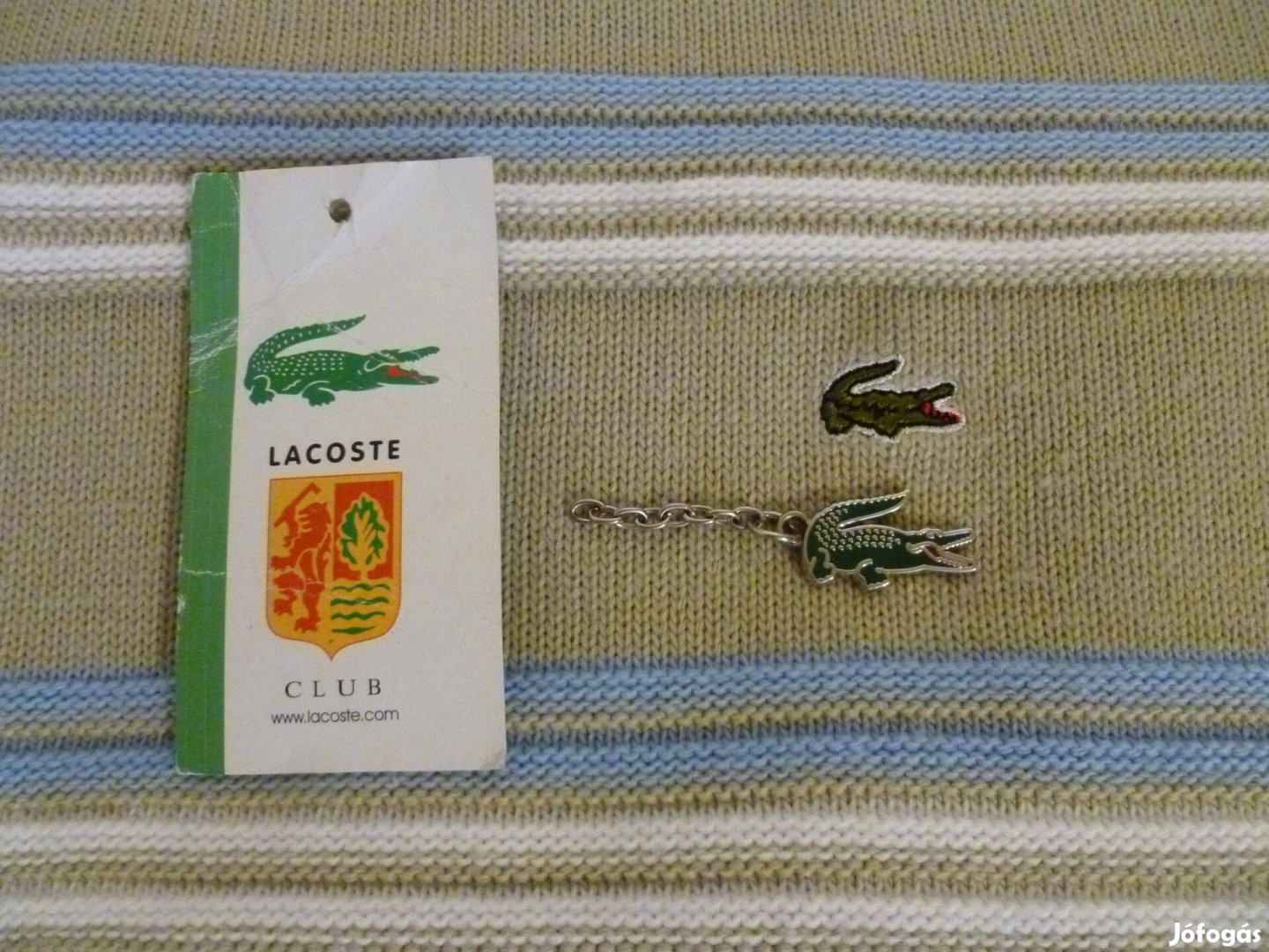 Új Vintage Lacoste Sport kötött pulóver