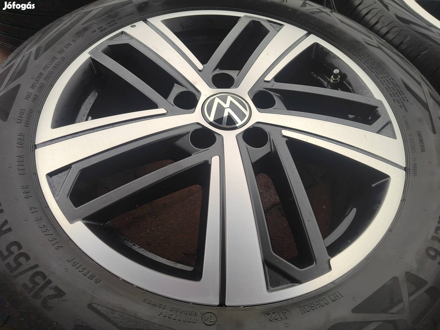 Új Vw Caddy Passat T-roc gyári 17col alufelni 215/55r17 nyári 
