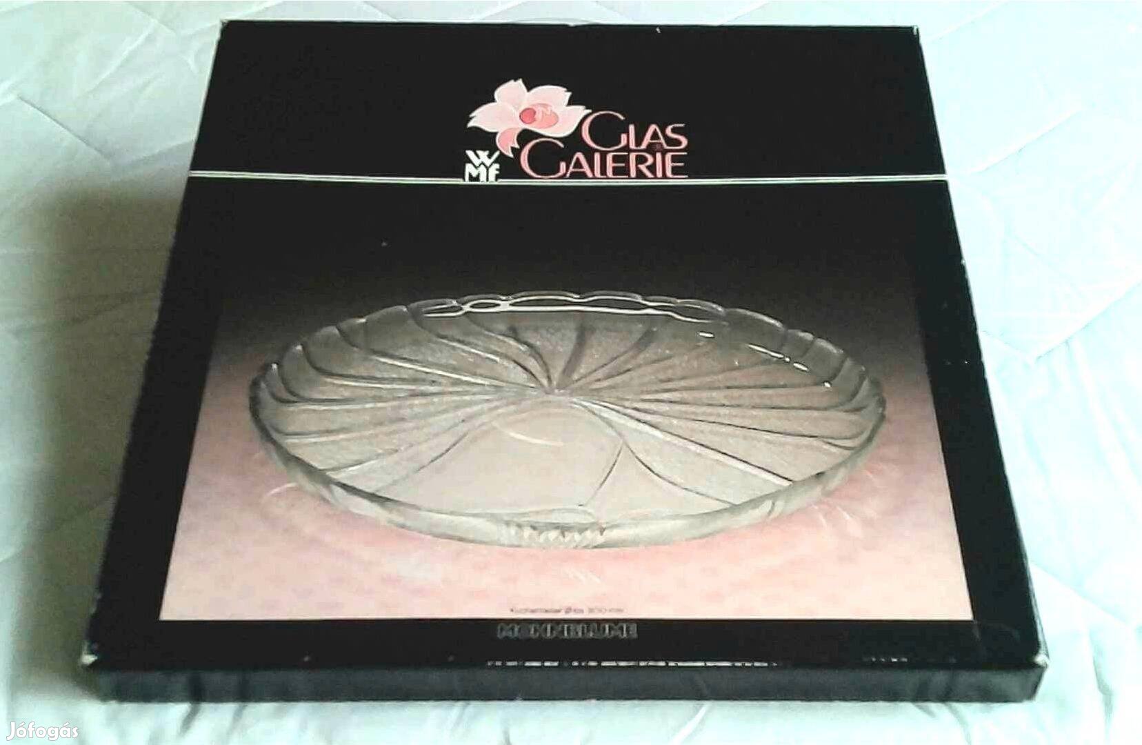 Új WMF kristály üveg kínáló tál, nagy méretű, 30 cm
