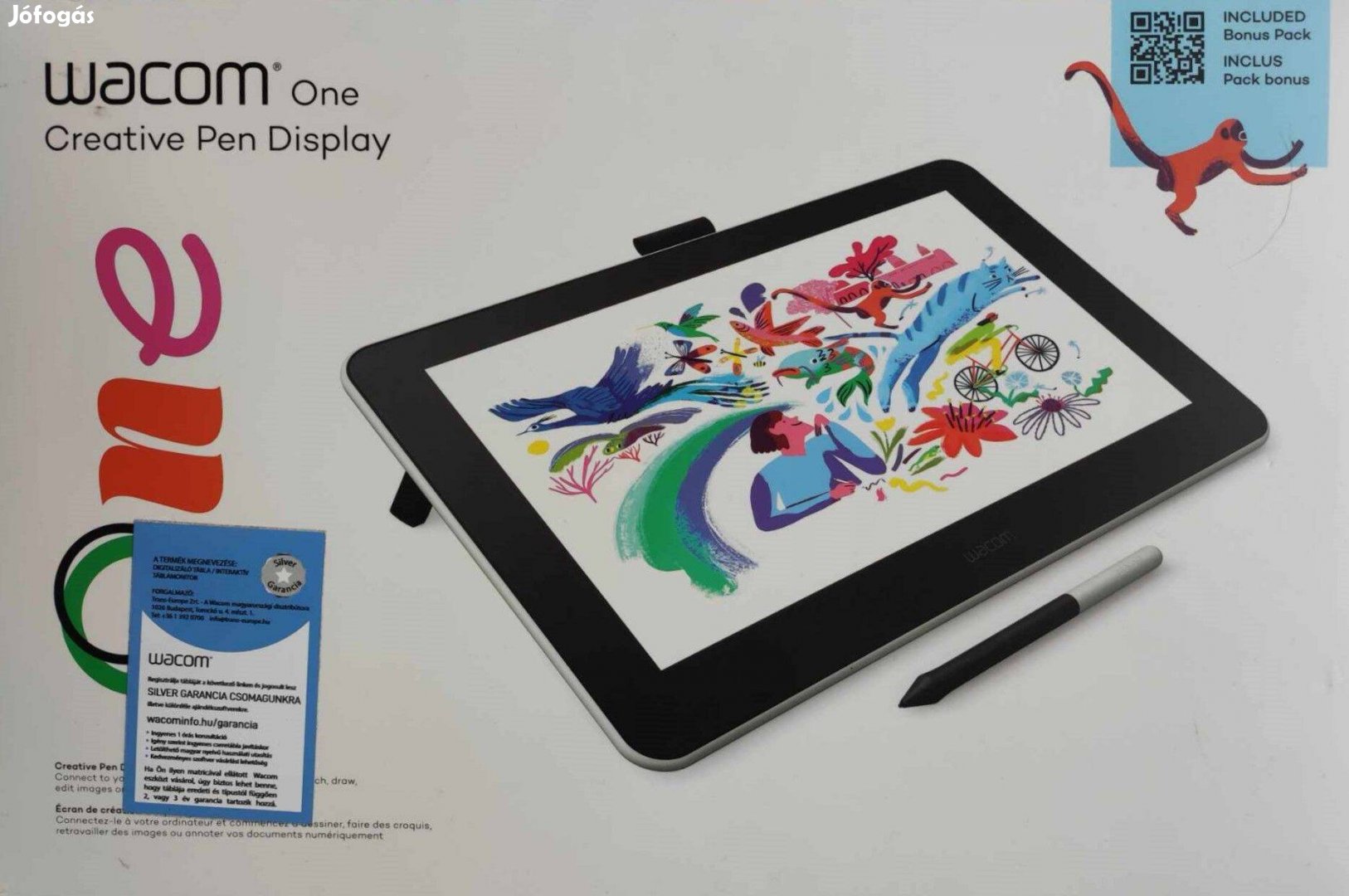 Új Wacom One Creative Pen Display (Digitális rajztábla)