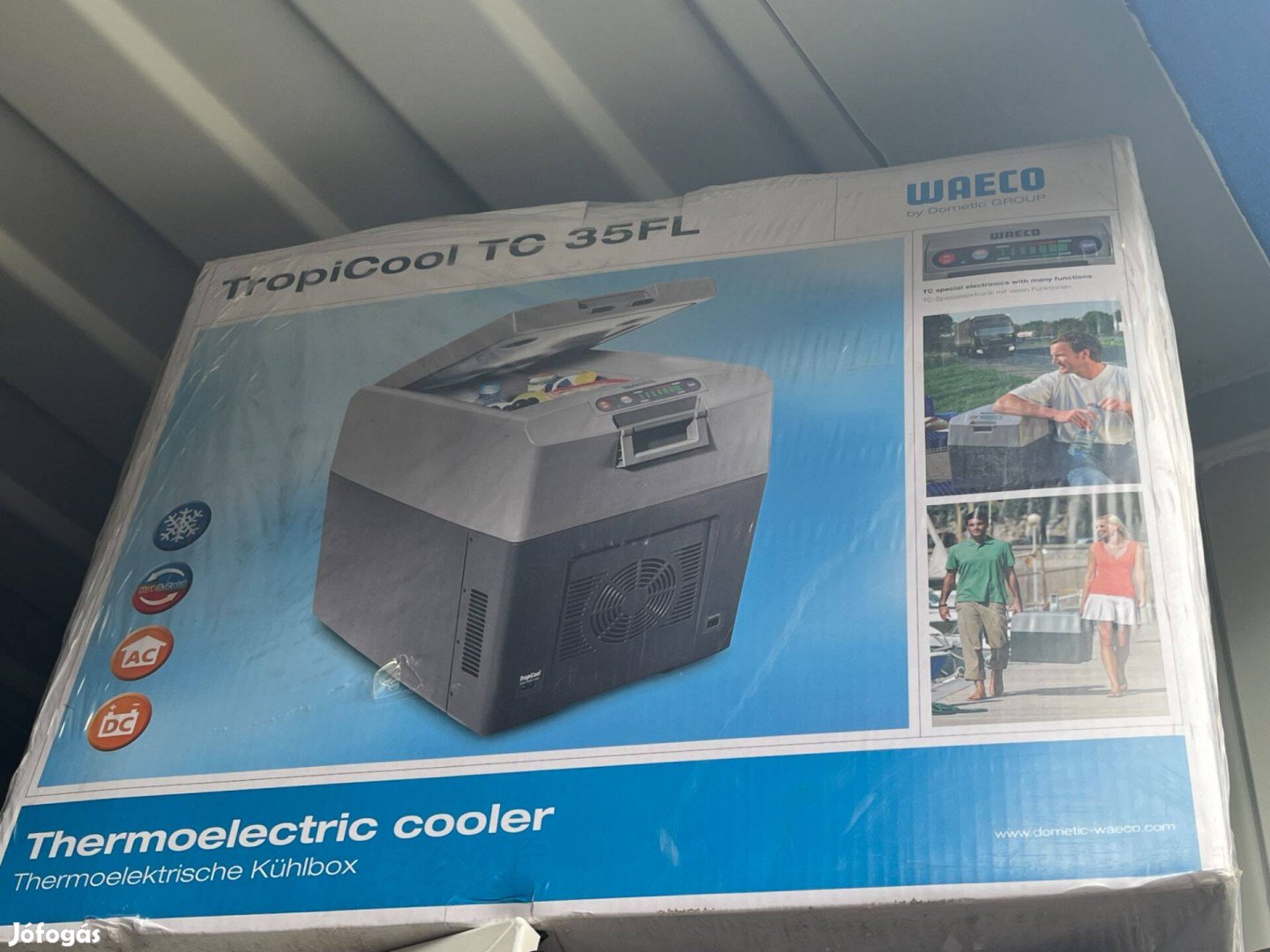 Új Waeco TC-35 tc35 termoelektromos hordozható autós buszos