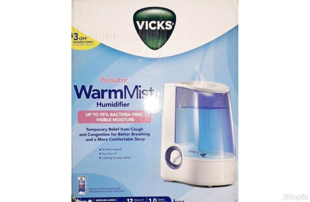 Új Wick's Warm Mist Humidifier (angol dugós) meleglevegős párásító