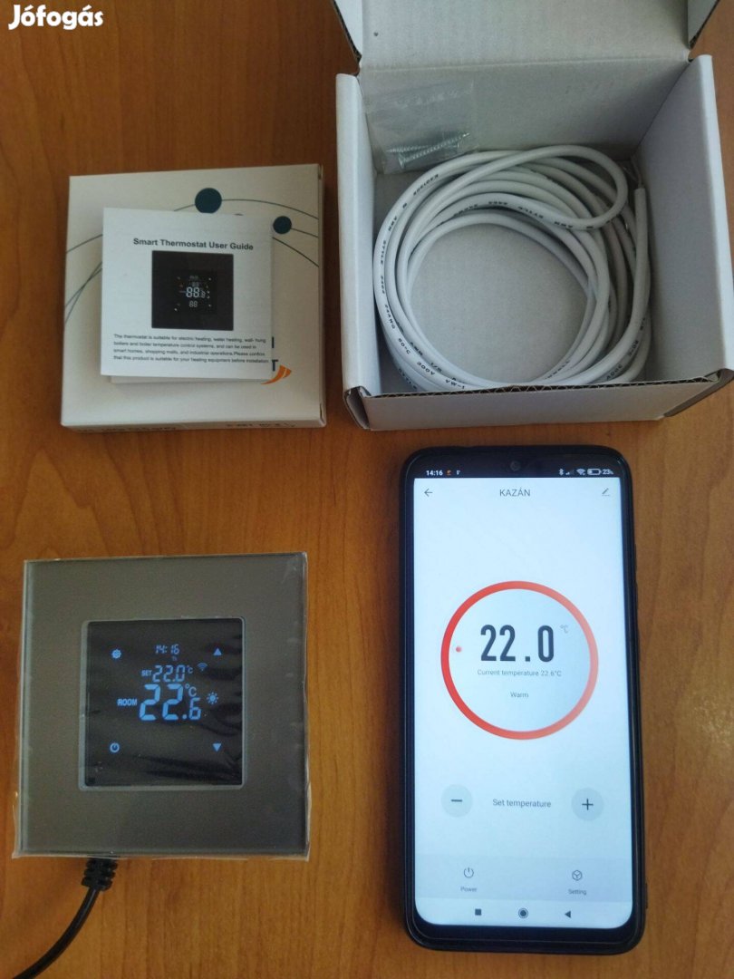 Új Wifi termosztát padlófűtéshez