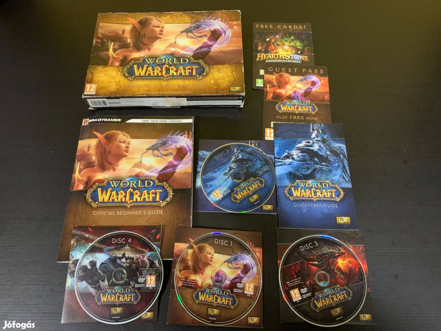 Új World of Warcraft 4 CD -s PC játék könyvvel