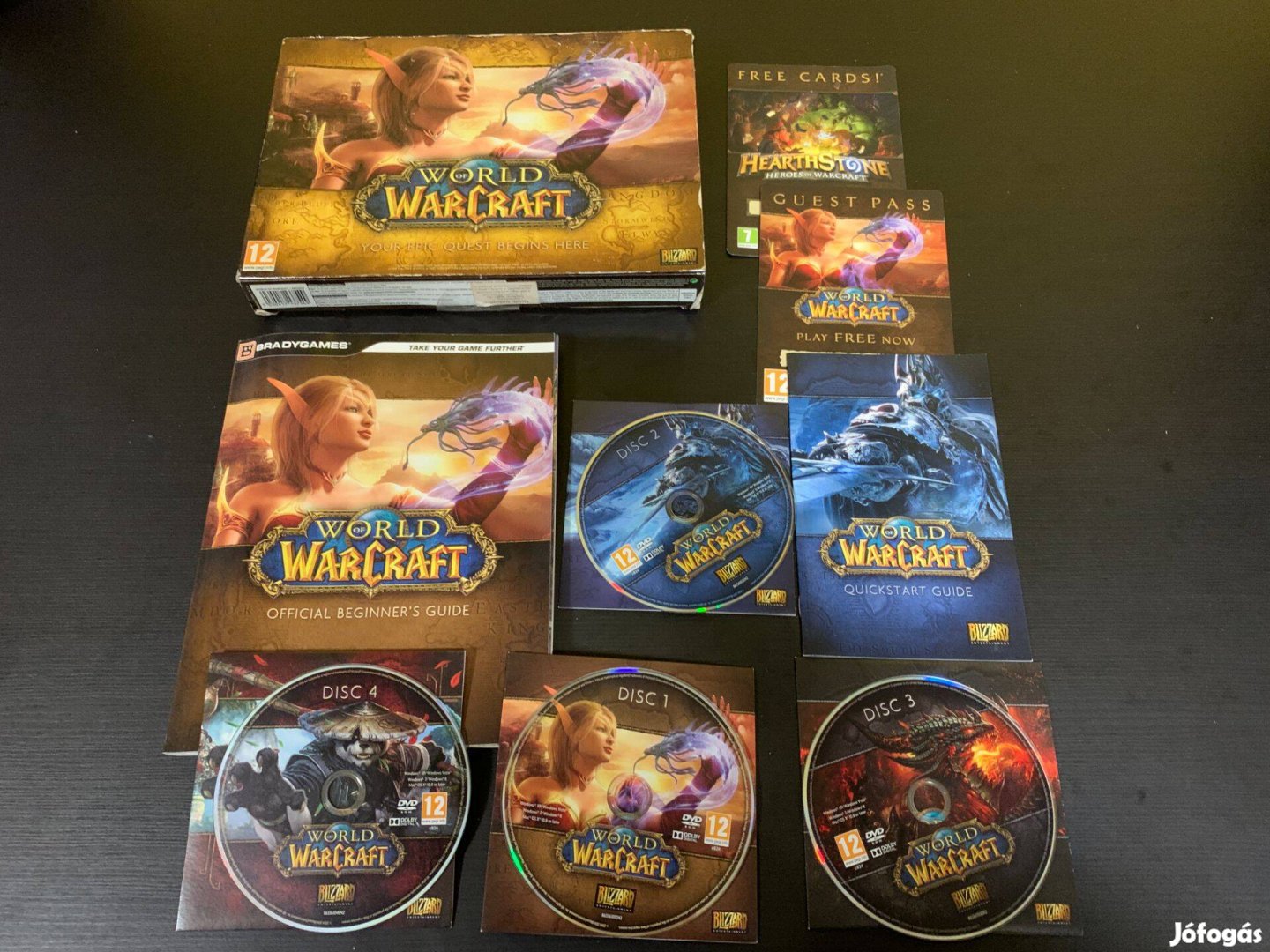 Új World of Warcraft 4 CD -s PC játék könyvvel