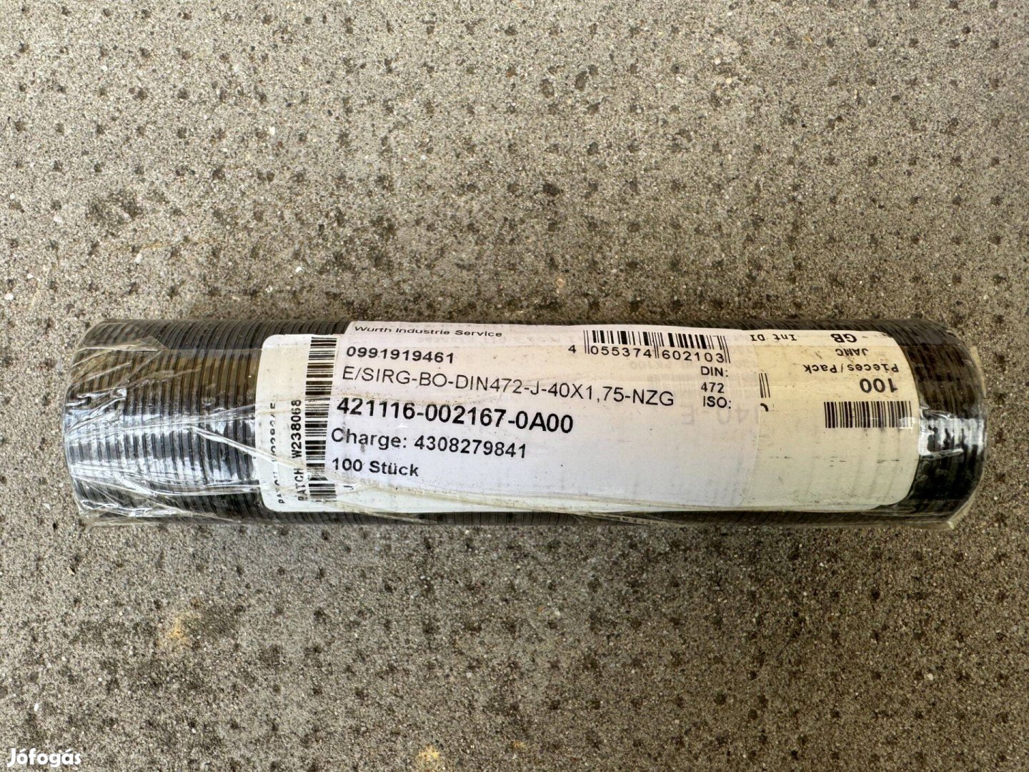 Új Würth J Alak Biztosítógyűrű Furathoz DIN 472 Rugóacél 043940 100 db