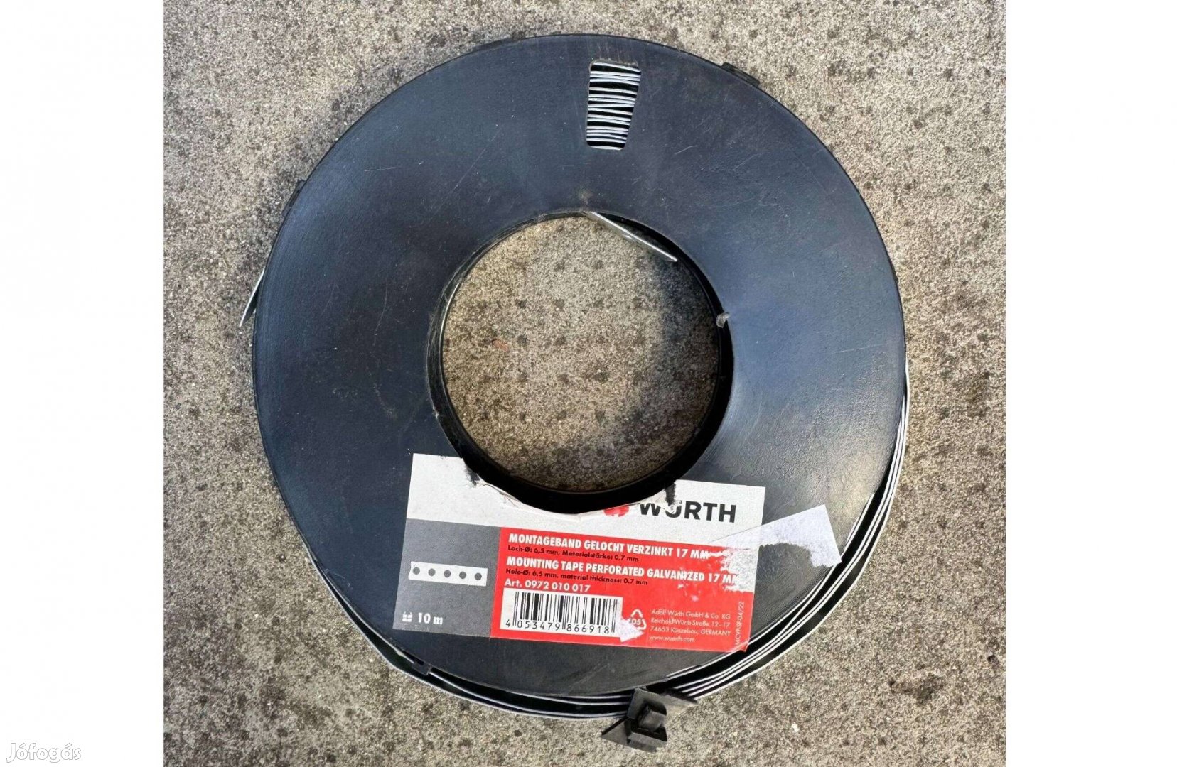 Új Würth Perforált Szerelőszalag 6,5 mm-17 mm 10m