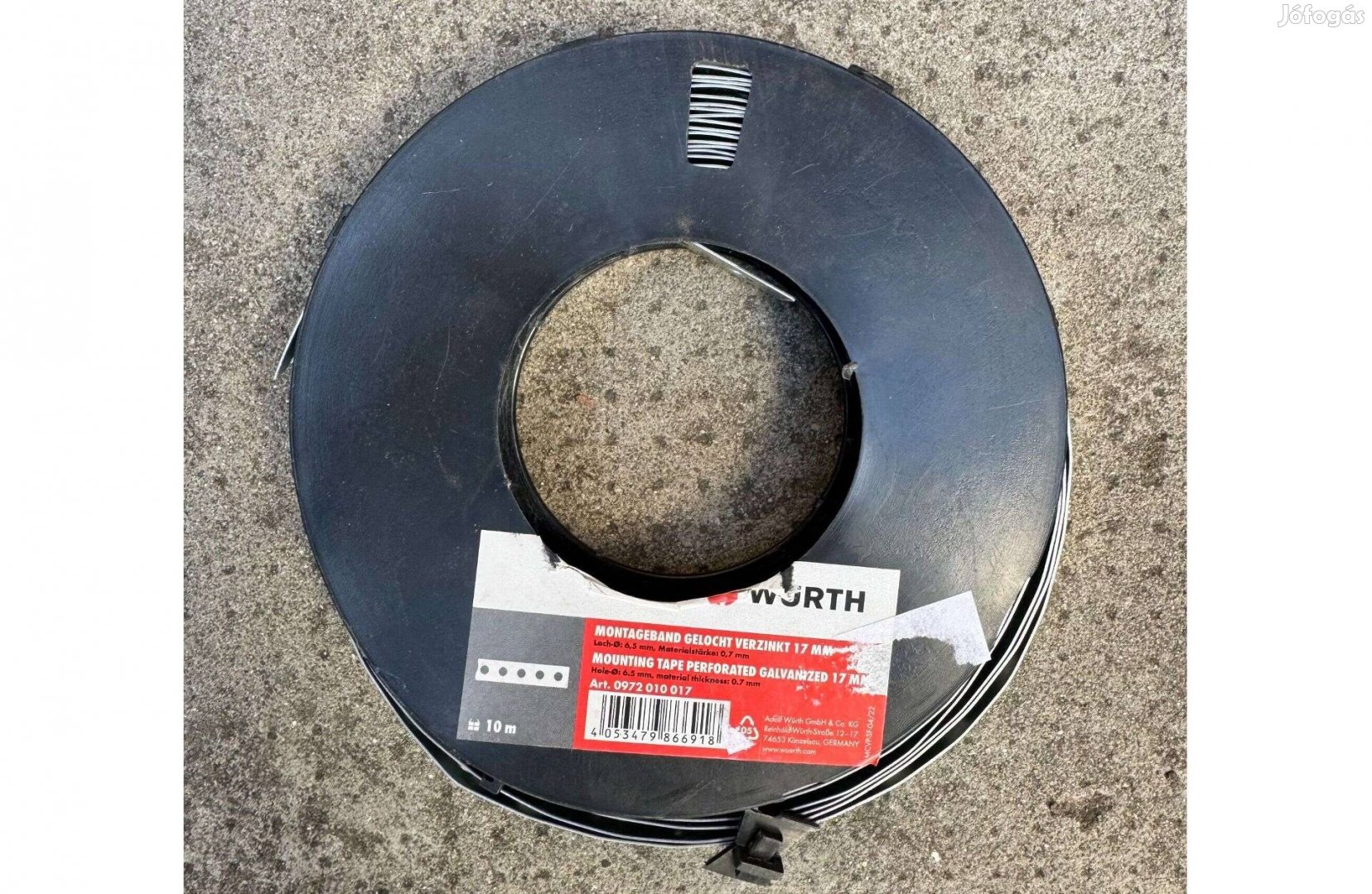 Új Würth Perforált Szerelőszalag 6,5 mm - 17 mm 10m