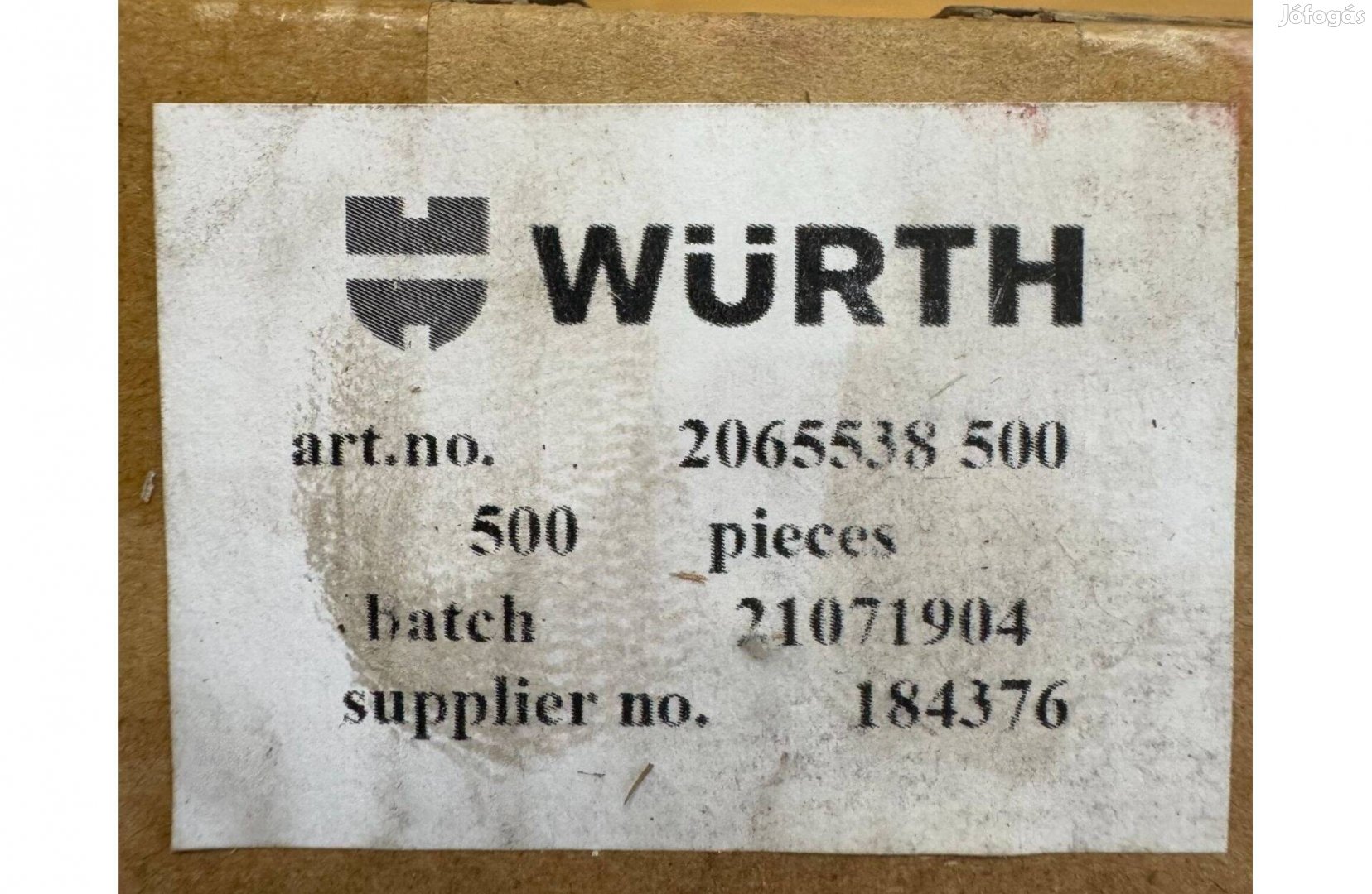 Új Würth Pias Önfúró Csavar Laposfejű AW-behajtással 500 db