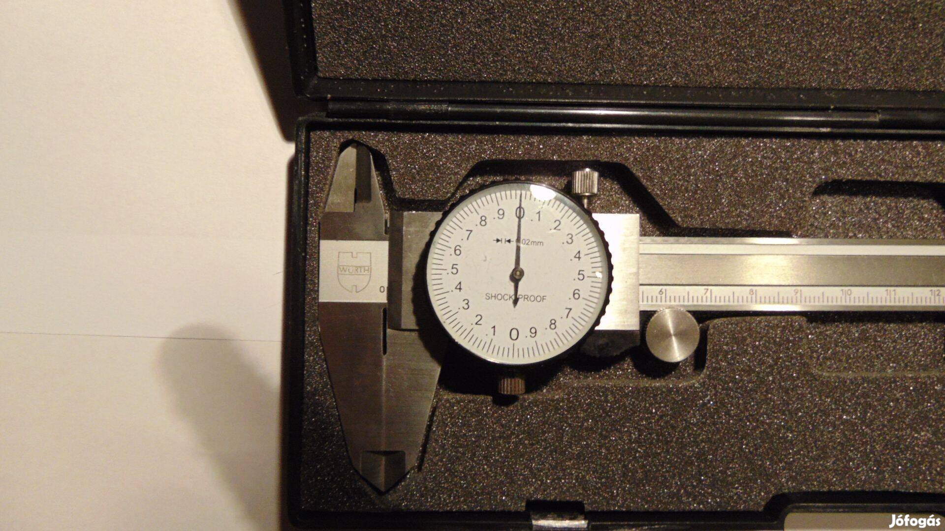Új Würth precíziós mérőórás tolómérő, 0 - 150 mm / 0,02 mm