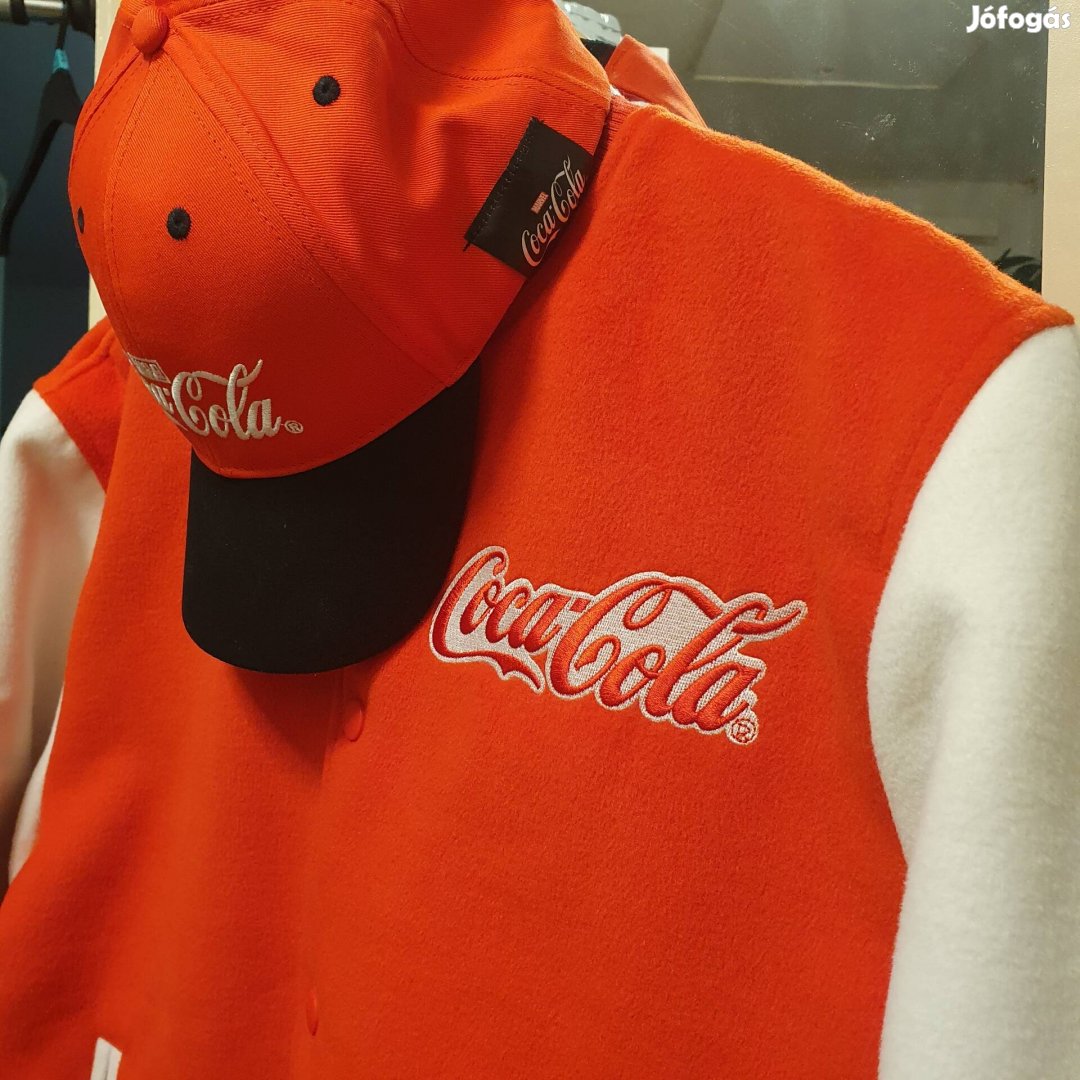 Új XL Coca-Cola Marvel Deadpool varsity baseball bomber dzseki sapka