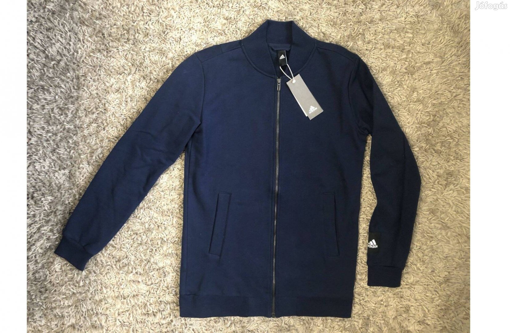 Új XS Adidas Conavy Sötétkék Férfi Zipzáras Pulóver Melegítő Felső