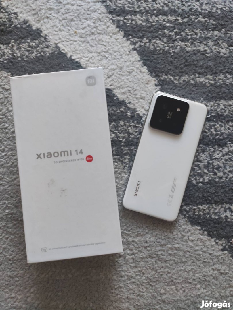 Új Xiaomi 14 white 12/512 3év garancia