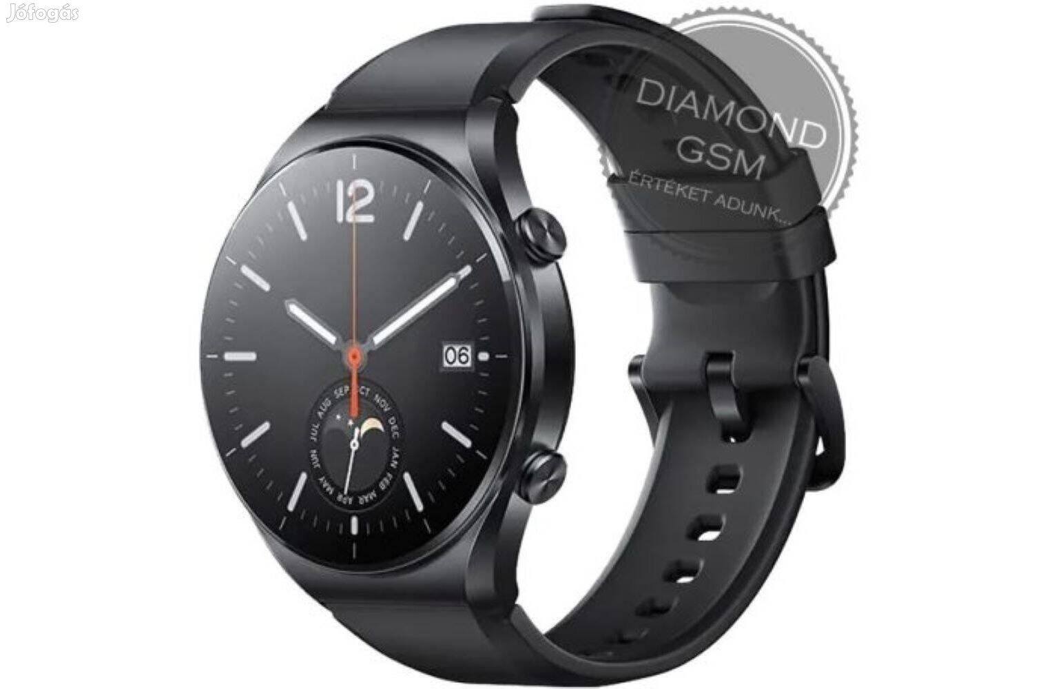 Új Xiaomi Watch S1 , Fekete színben, gyári dobozában,