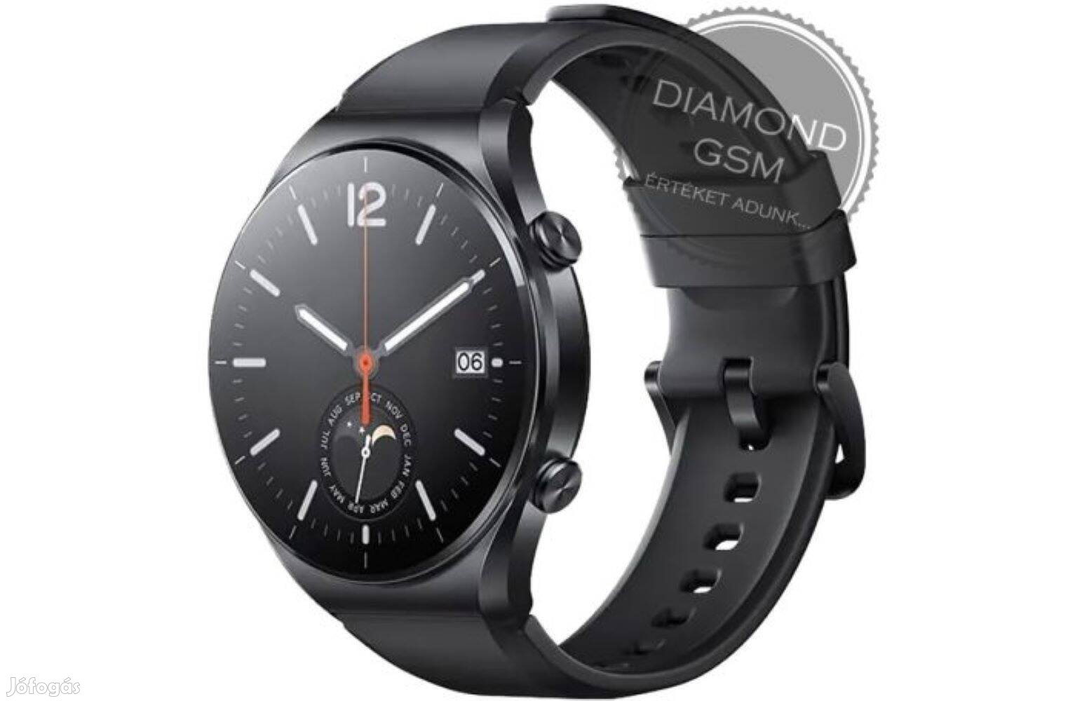 Új Xiaomi Watch S1 , Fekete színben, gyári dobozában,