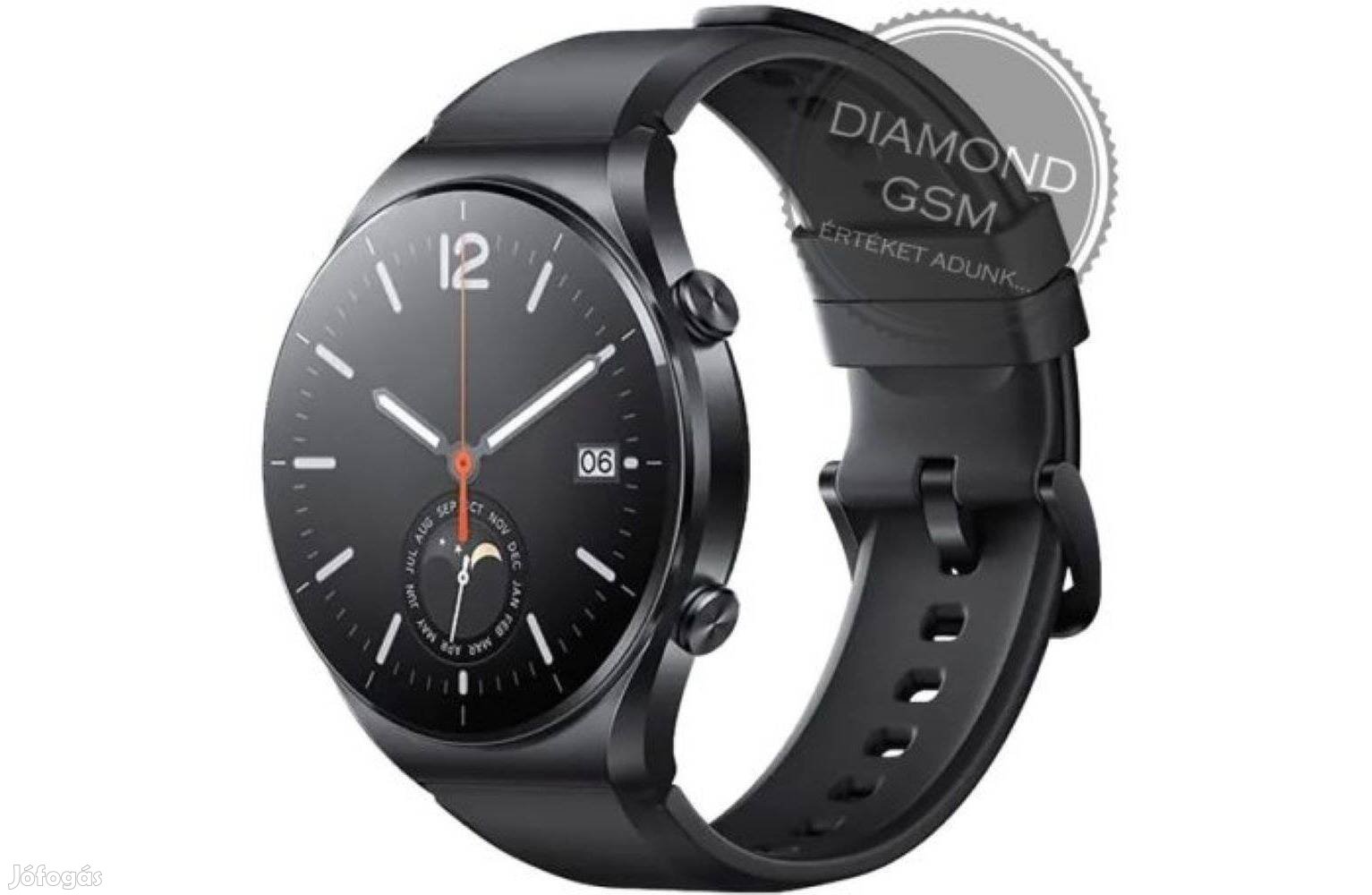 Új Xiaomi Watch S1 , Fekete színben, gyári dobozában, gyári