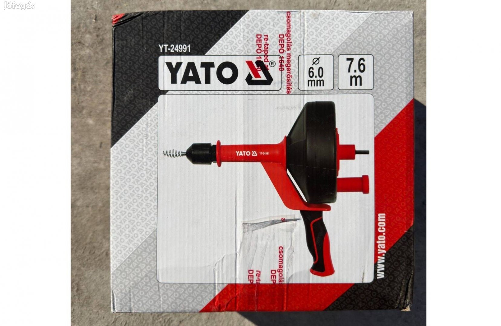 Uj Yato furogepre foghato csotisztito spiral 7,6m, 6mm