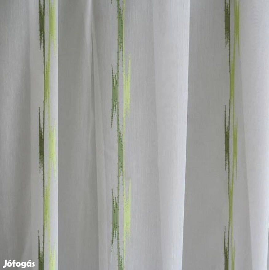 Új Zöld nyírt mintás függöny 4m x 175 cm